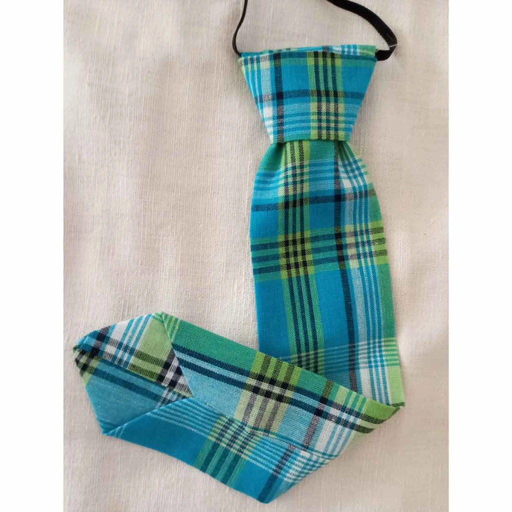 Lot 2x Cravate Madras Bleu spécial "Faites des paires" 15%