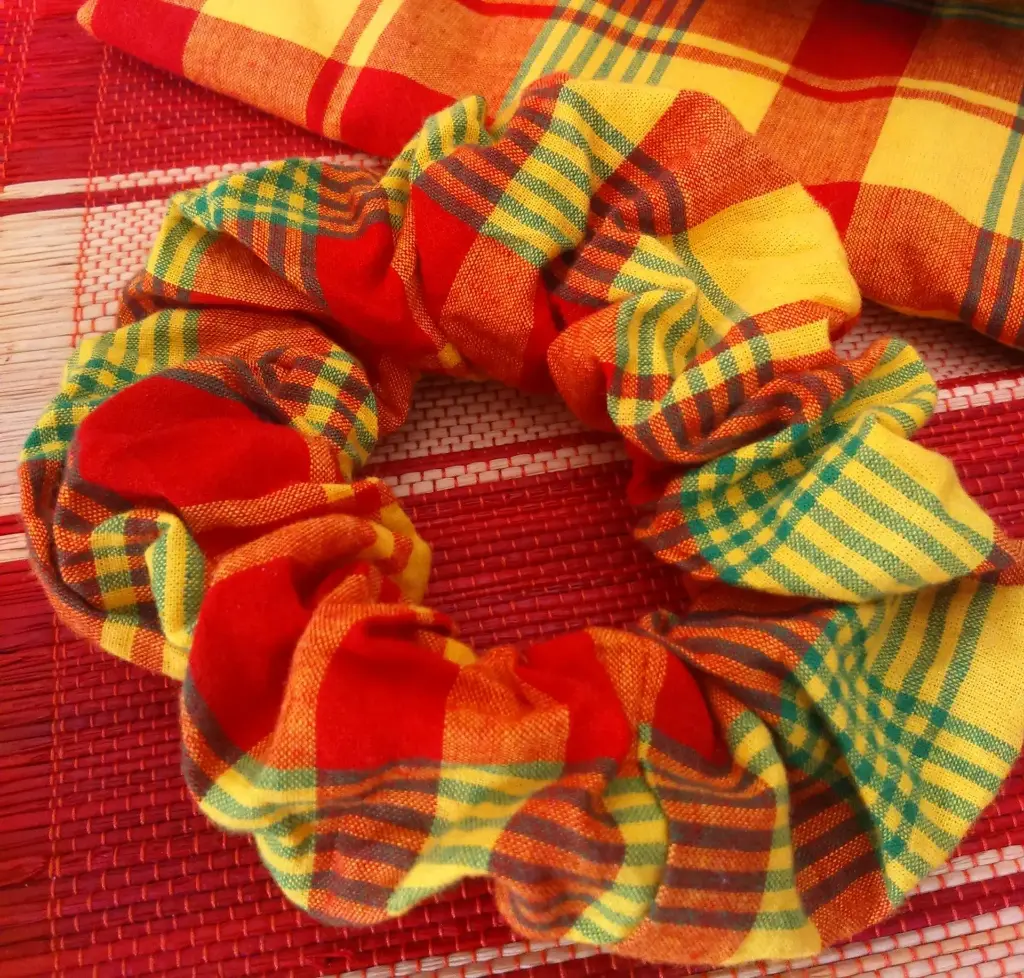 Chouchou Madras orange artisanal