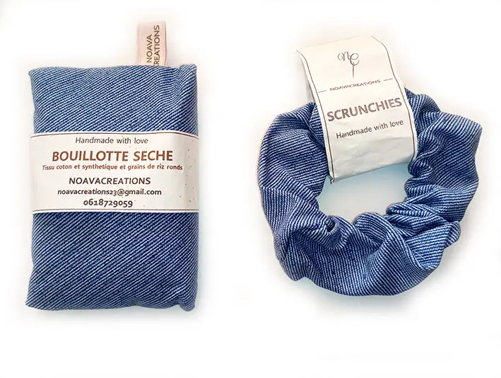Duo bouillotte sèche et chouchou "JEAN"