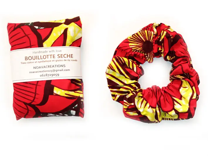 Duo bouillotte sèche et chouchou "ETHNIE"