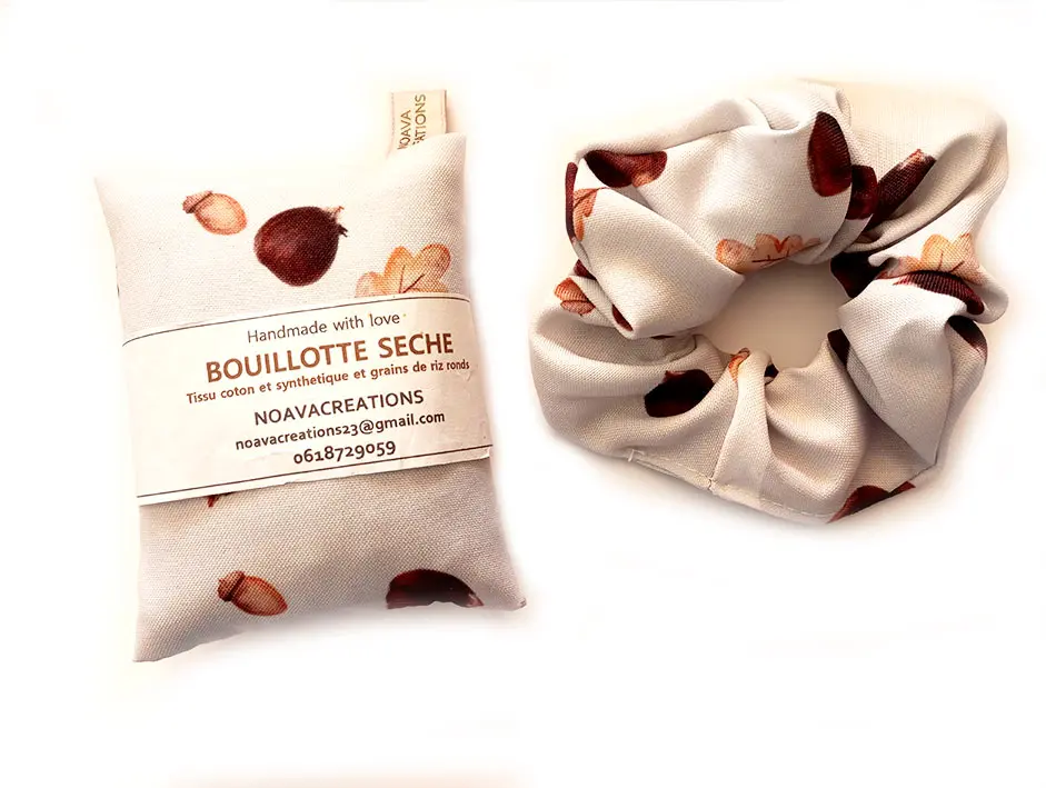 Duo Bouillotte sèche - chouchou "CHATAIGNES"