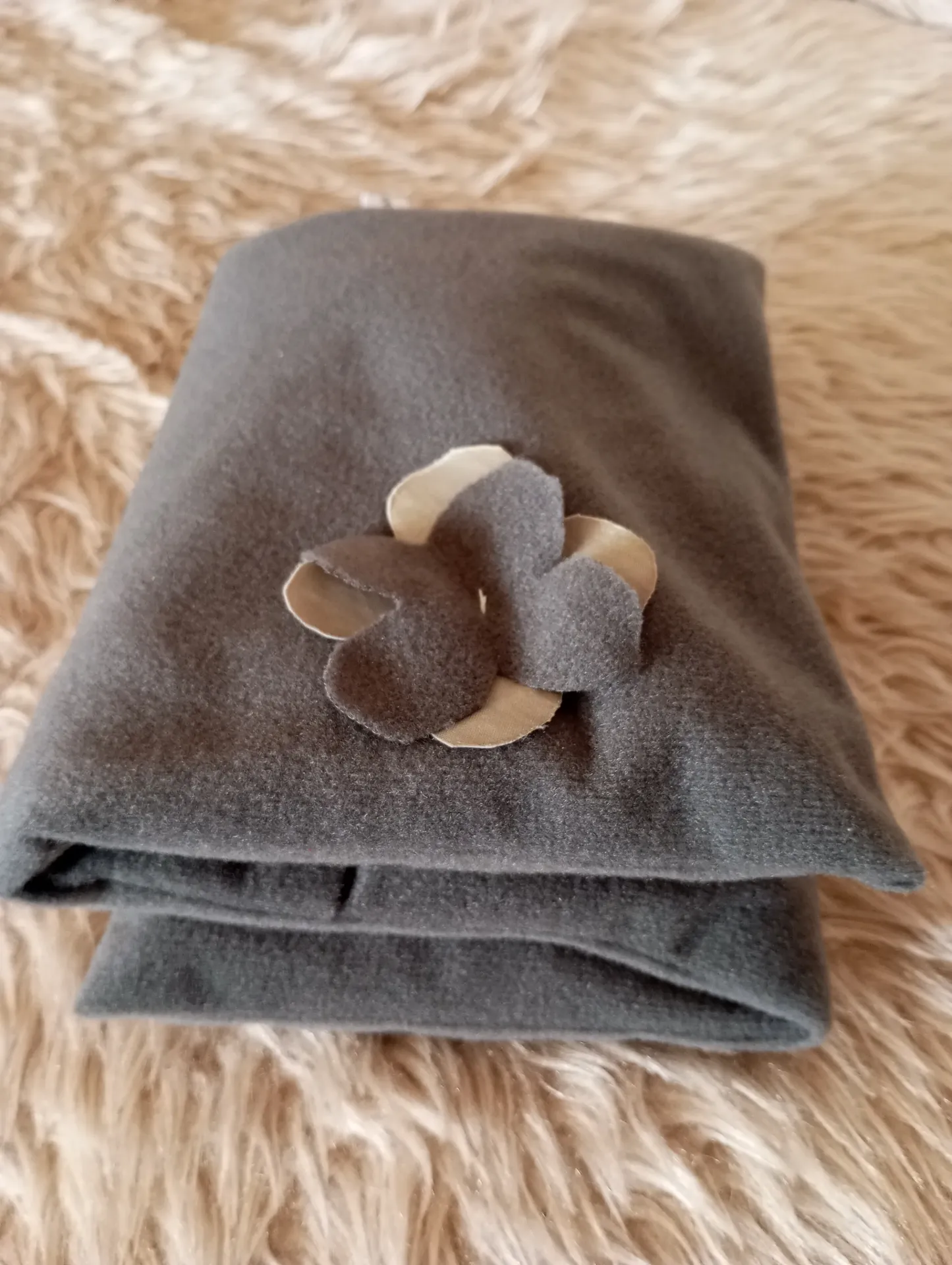 Bouillotte sèche déhoussable Gris souris